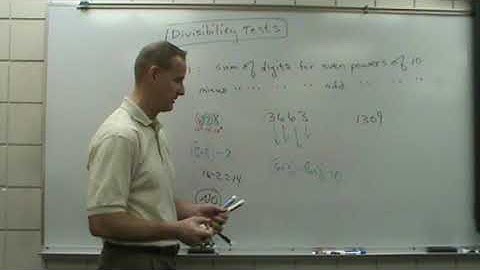 MAT 114 Video 58 Section 4 1 Divisibility Test 11
