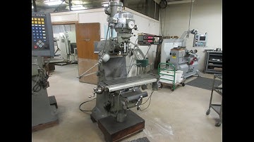 Bridgeport 2J Vertical Milling Machine with Acu-Rite II 2-Axis DRO and Servo Power Feed