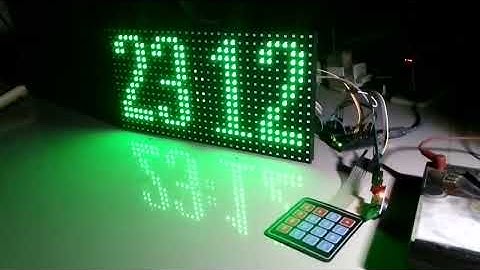 DIY MEMBUAT JADWAL WAKTU SHOLAT 1 PANEL P10 LED DENGAN ARDUINO