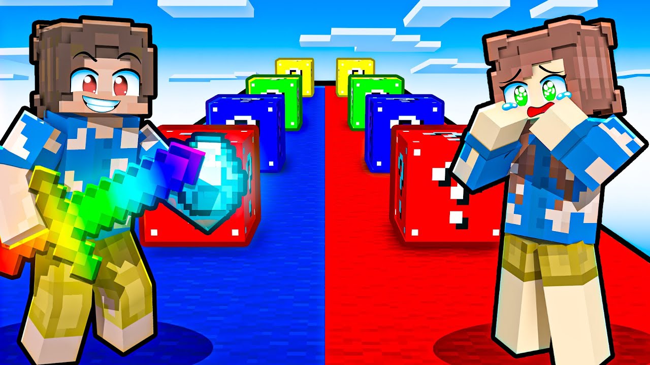 ŞANS BLOĞU YARIŞINDA CATALİNA'YI TROLLEDİM 😂 ÇILDIRDI 🤬 - Minecraft