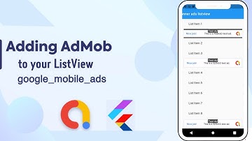 banner admob in listview flutter app