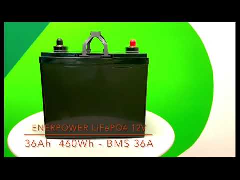 ENERpower LiFePO4 Battery 12V | 36Ah | 460Wh | BMS 36A