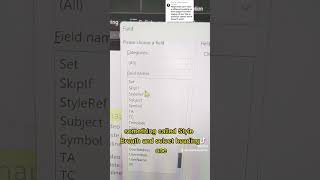 how to create dynamic headers in Microsoft word. #msword #microsoftword #office365 #excelformula