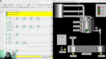 SISTEM KENDALI & PENGEMASAN || HMI & Ladder Diagram CX-Programmer