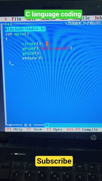 how to start coding in turbo c++ || c language simple coding # - YouTube