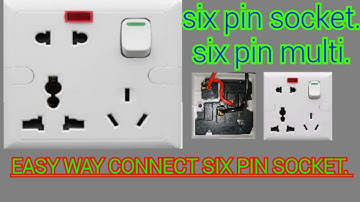 Six pin socket connection || 6 Pin Multi Connection || Combine switch connection.