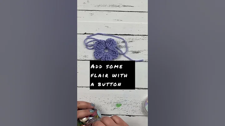 Crochet a quick and easy Flower! 🧶 🌸 #crochetflower