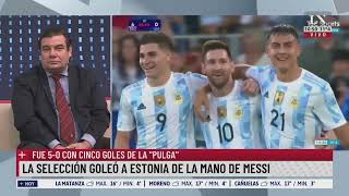De la mano de Messi: la Selección Argentina goleó 5-0 a Estonia