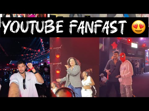 My Lifes First Youtube Fanfest 2025😍apka favourite kon h comment m batao🤩#ytffshorts #fanfast