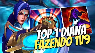 DIANA É A RAINHA DO MID! O QUE EU FIZ NESSA PARTIDA FOI BIZARRO! LoL Wild Rift