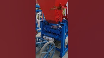Concrete Brick Machine Interlocking Block Machine Hollow Making Machine #manybricks #automobile