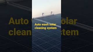 auto wash solar panels cleaning system #solar