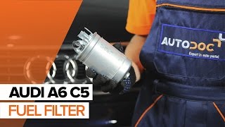 Remove Fuel Filter AUDI - video tutorial