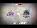 NBA 2K14 2013 Los Angeles Clippers Vs Golden State Warriors Gameplay Simulation