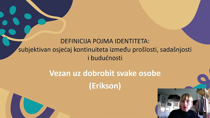 BITI SVOJ: Zdrava slika o sebi - formiranje identiteta