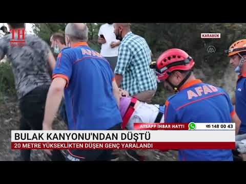 BULAK KANYONU'NDAN DÜŞTÜ