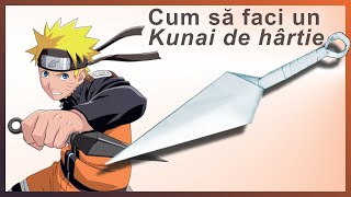 🗡️ Cum să faci un Kunai de hârtie 🗡️ Arme de hârtie Naruto🗡️ Origami Kunai 🗡️