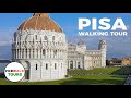 Pisa, Italy Walking Tour 4K 60fps - Top of the Tower