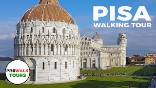 Pisa, Italy Walking Tour 4K 60fps - Top of the Tower