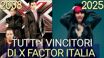 TUTTI I VINCITORI DI X FACTOR ITALIA (dal 2008 al 2025)| Vince Rob, Maneskin e Fedez