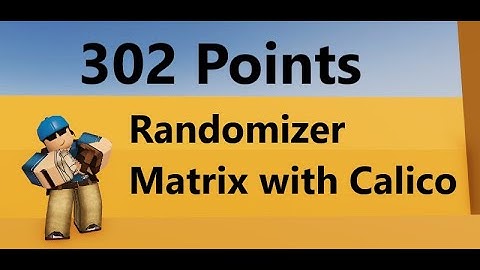 302 Points Chill Randomizer Round with Calico on Matrix 😎// Roblox Arsenal Gameplay