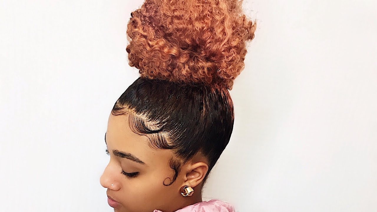 How To: High Bun and Slayed Edges -- Trimming my Daughter 