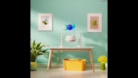 low-resolution speaker balloon float away animation and simulation test!