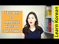 Easy way to memorize korean consonants  what native korean learned