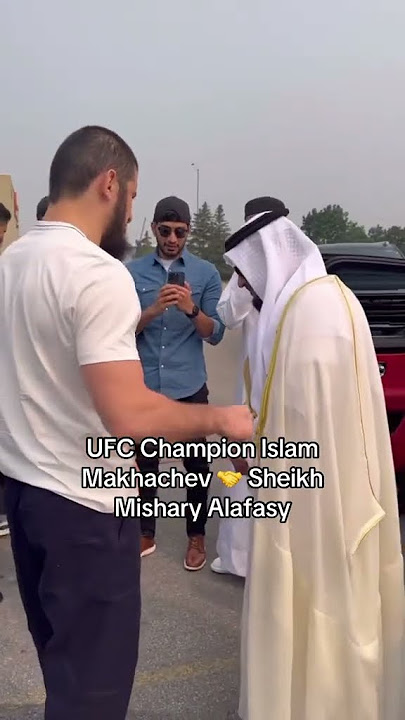 Islam makhachev and sheikh Alafasy meet ❤️ #alafasy #misharialafasy #ufc #islam #makhachev