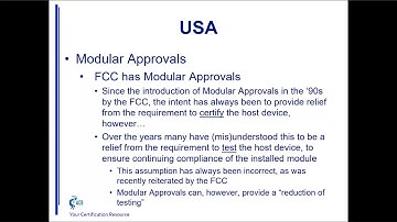 Wireless Modular Certification for North America IoT and Other Applications June 18 2020