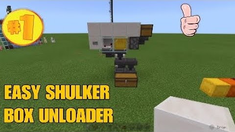 Auto Shulker Box Unloader (ps4/xbox/mcpe/windows/java/nintendo switch)