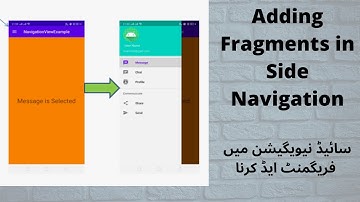 Adding Fragments in Side Navigation| How to add fragments in side navigation