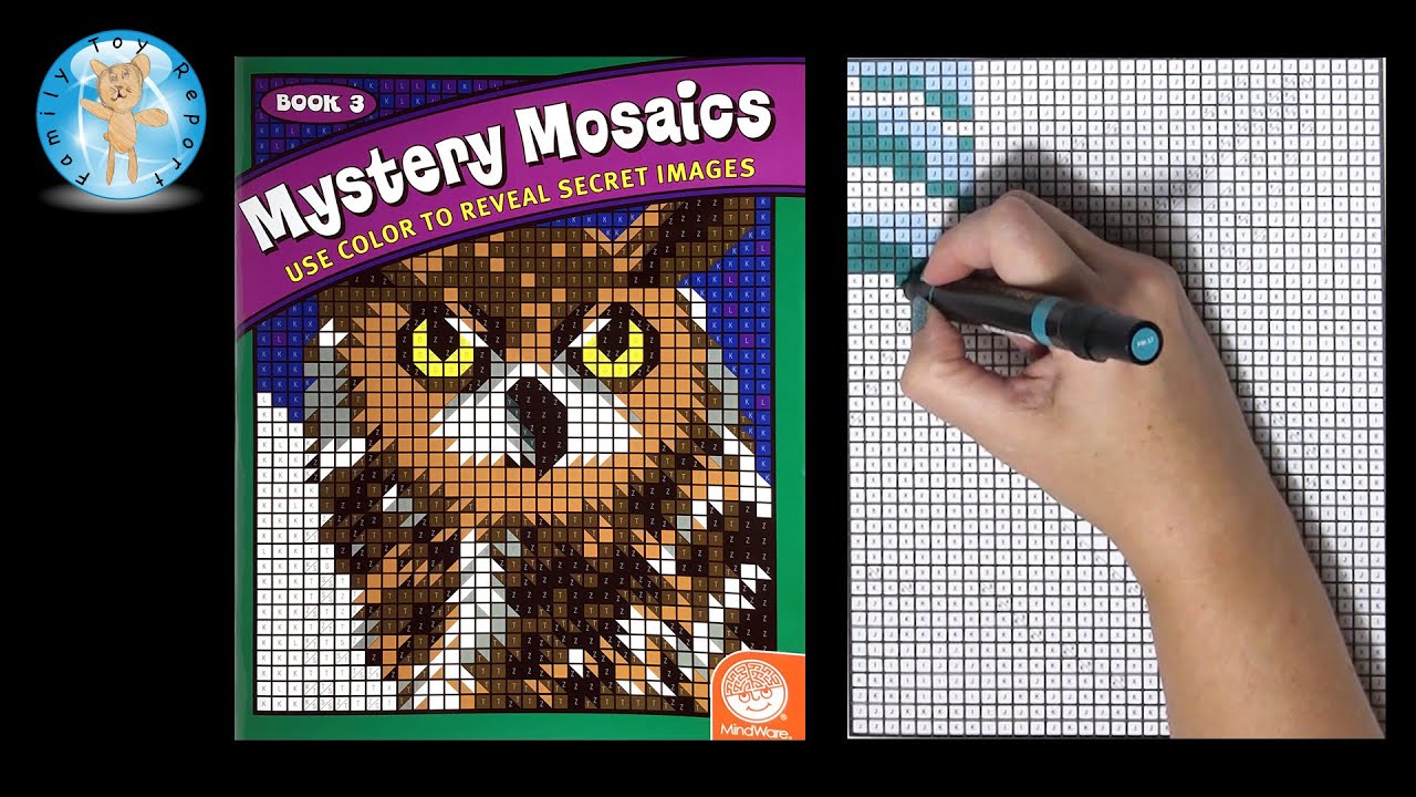 Mindware Mystery Mosaics Book 3 Coloring Book Time Lapse Speed Color ...
