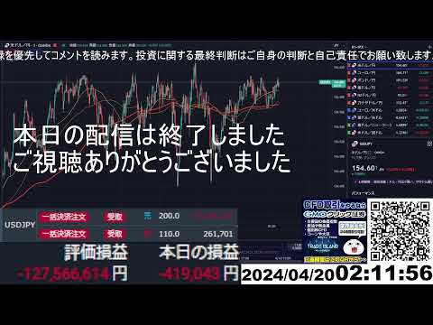 【FX生配信】最悪の大損