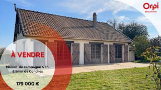 À VENDRE - 179 000€ - Une maison de campagne 4 chambres à 5min de Conches-en-Ouche