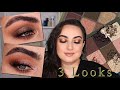 3 LOOKS WITH THE NEW HUDA BEAUTY KHAKI HAZE OBSESSIONS PALETTE! | PATTY