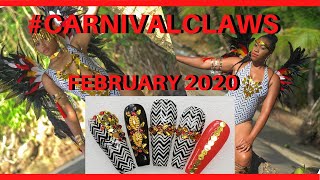 #CARNIVALCLAWS Gel Nails | February 2020 | Dominica | The Polished Lily