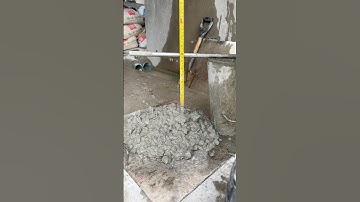 Concrete Testing Slump At 3 Hour #youtubeshorts #satisfying #shorts #shortvideo #concrete