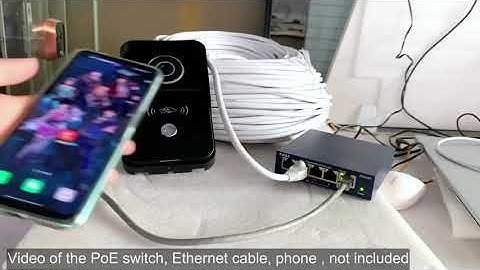 Wifi tuya POE powered video door bell