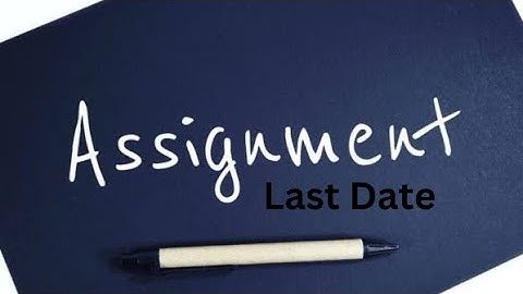 MANUU DDE Assignment Update || Last Date of Assignment.