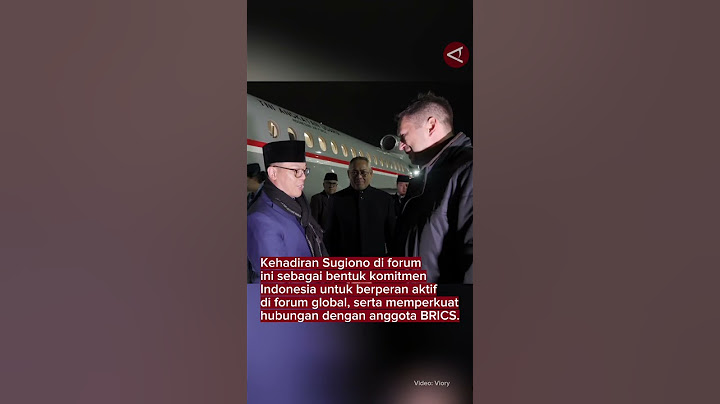 Menlu Sugiono hadir di KTT BRICS