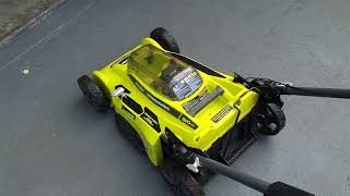 HOW to start a RYOBI Electric lawn mower