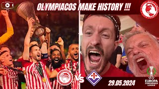 OLYMPIACOS MAKE HISTORY | EUROPEAN CHAMPIONS! | Olympiacos v Fiorentina Conference League Final VLOG