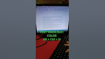 Ms word || Text highlight color#computer #viral #msword #microsoft