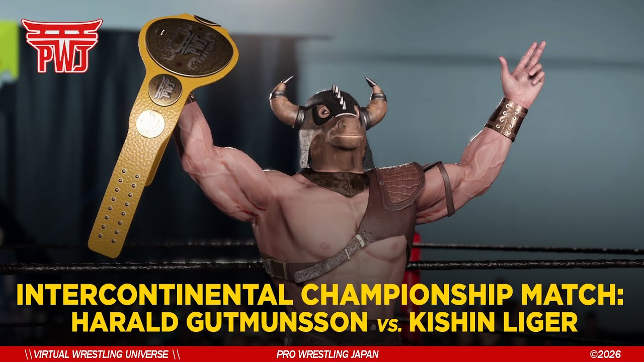 HARALD GUTMUNSSON (C) vs. KISHIN LIGER | PWJ Intercontinental Championship Match