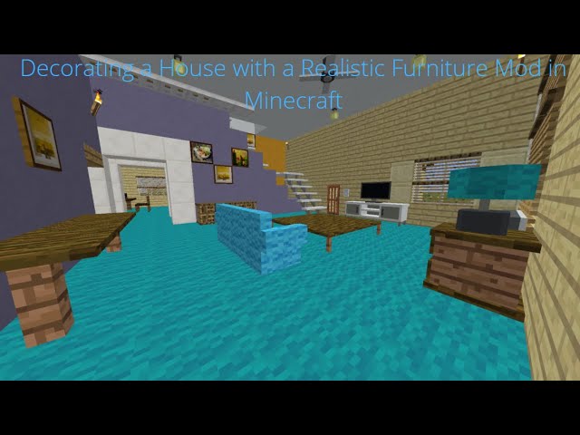 Decorating a House with a Realistic Furniture Mod in Minecraft ...