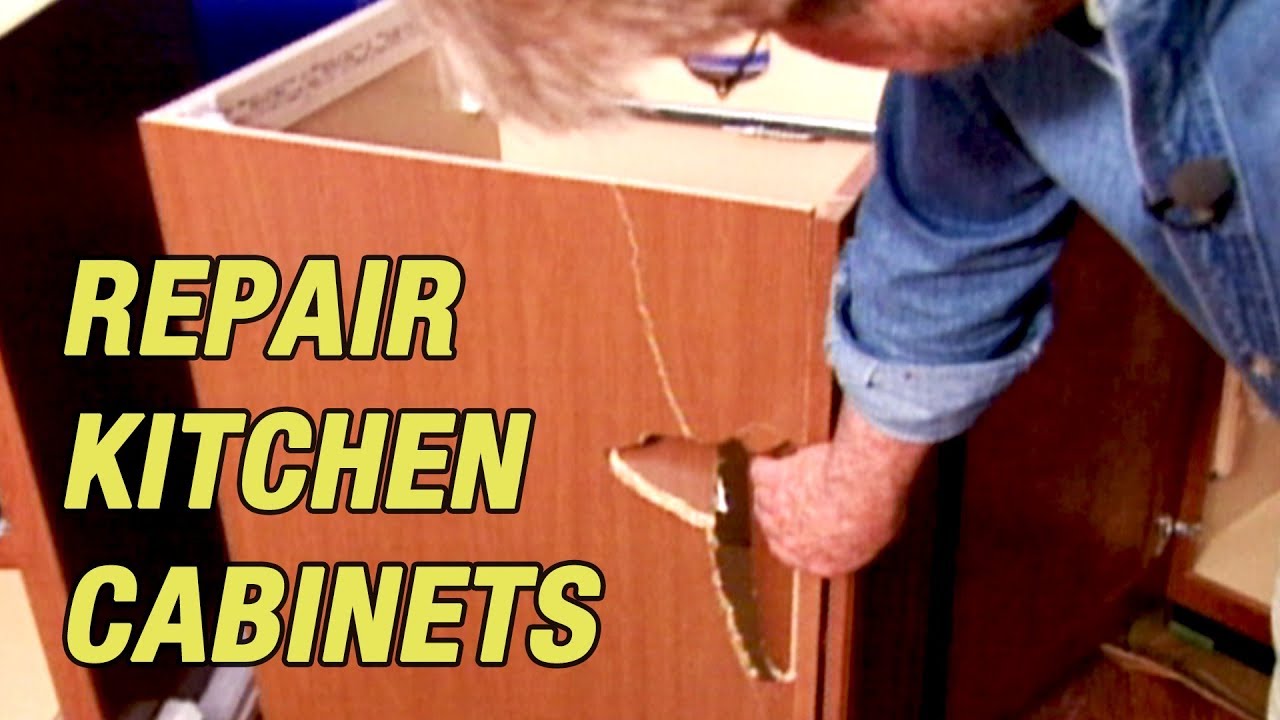 Repair Kitchen Cabinets Youtube