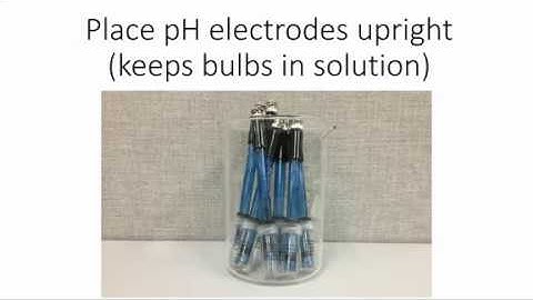 Preparing pH Electrodes for Storage