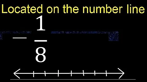 Located  -1/8 on the number line , locate negative fraction on the number line . represented