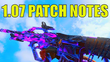*NEW* COD BO4 1.07 UPDATE PATCH NOTES - SCORESTREAKS NERF, ABR 223 BUFF + MORE (1.07 UPDATE COD BO4)